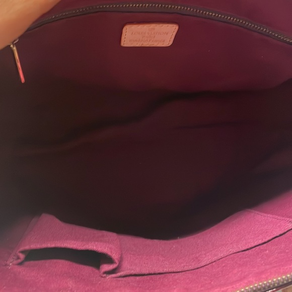 Wine Louis Vuitton handbag signature canvas - Picture 10 of 17